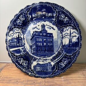 Antique British Anchor Plate Views Jackson‎ County Court House England 1913